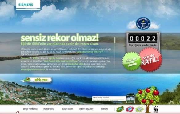 sensizrekorolmaz.com’u 20 günde 100 bin kişi ziyaret etti ve Eğirdir Gölü için bir dünya rekoru kırıldı ! | 1