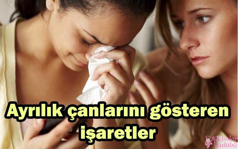 Ayrılık çanlarını gösteren işaretler