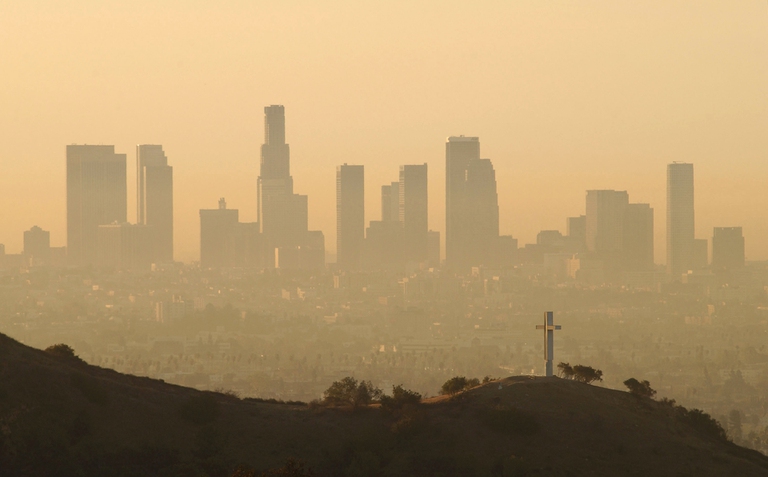 ABD'nin Los Angeles şehrinde hava kirliliği © David McNew/Getty Images