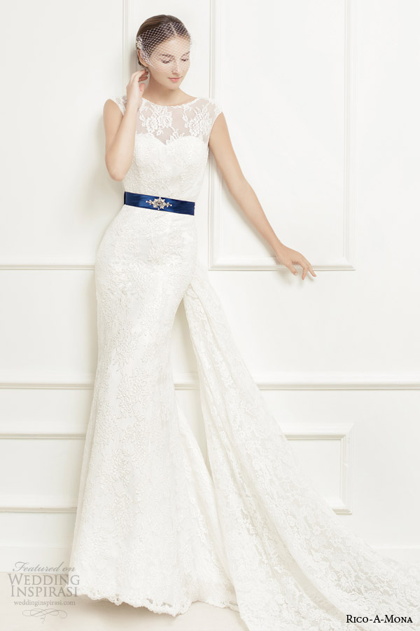 rico-a-mona-lace-cap-sleeve-sheath-wedding-dress-navy-blue-sash.jpg