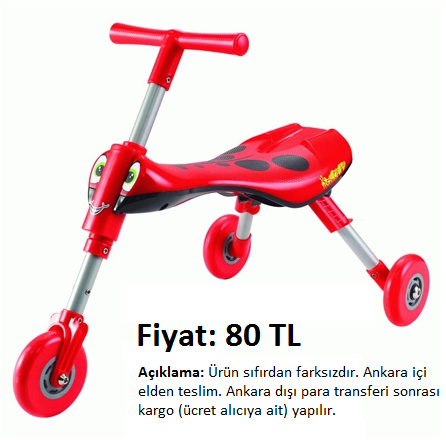 Scuttlebug Beetle Scooter Kırmızı.png