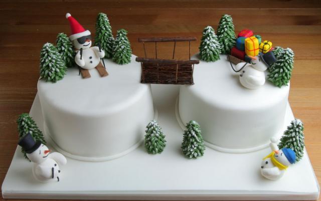 Snowman Christmas Cakes.JPG