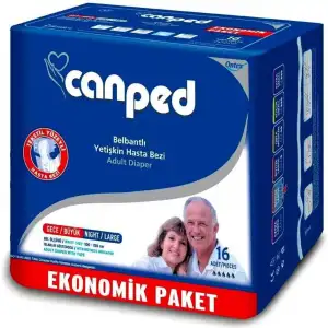 canped-bel-bantli-yetiskin-hasta-bezi-gece-buyuk-beden-16-adet-ekonomik-paket.webp