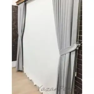 Lüxs İpek Süet Fon Perde - Açık Gri..webp
