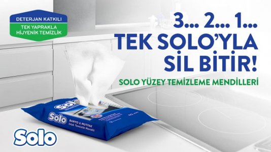 Günlük temizlik için yeni nesil çözüm: Solo Yüzey Temizleme Mendilleri