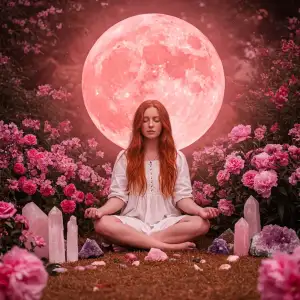 Pembe Ay Ritüeli( Pink Moon Ritüeli): Kalbinizi Arındırın ve Yeni Başlangıçlara Yer Açın.!