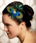 $navy-blue-Peacock-Feather-Bridesmaid-Hair-Accessories.jpg