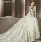 $charming-v-neck-3-4-long-sleeve-bride-wedding-dress-new-6b2e.jpg