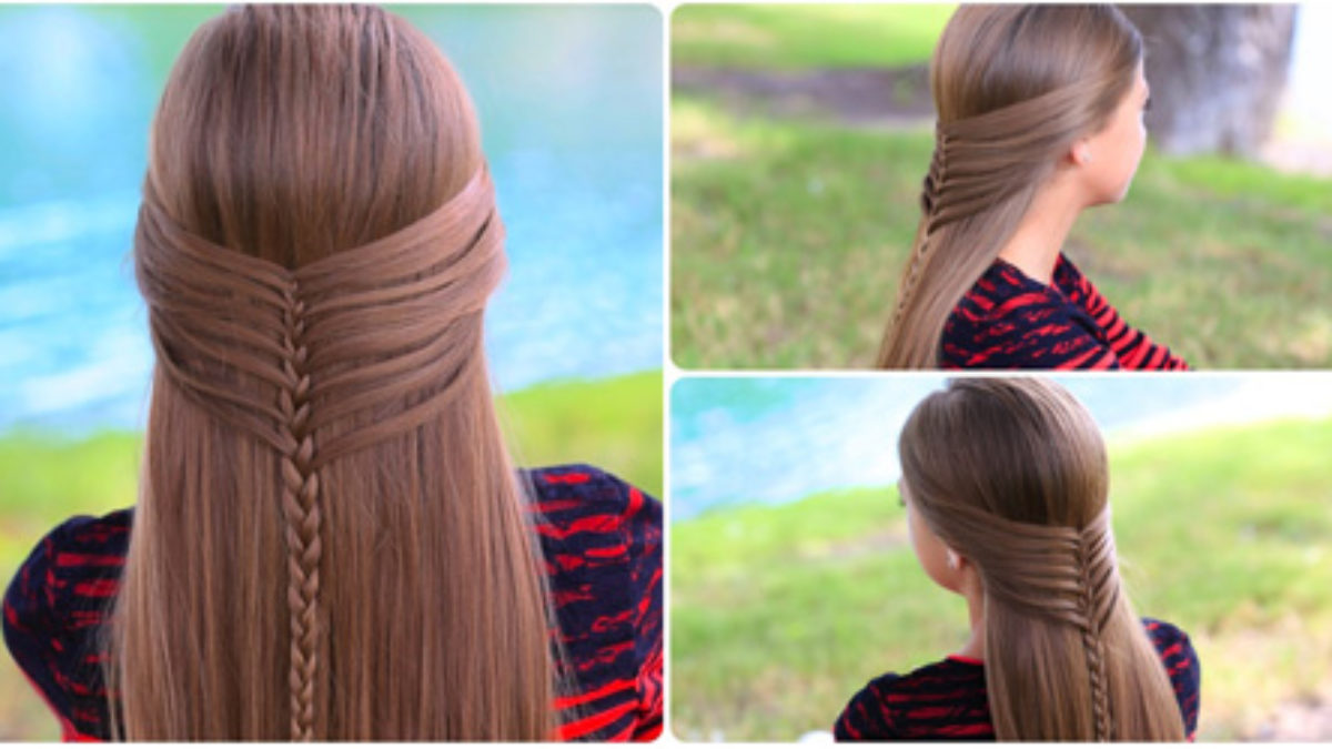 Прическа для подростка девочки с длинными волосами